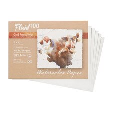 Fluid 100 140lb Cold Press Watercolor Paper Pochettes